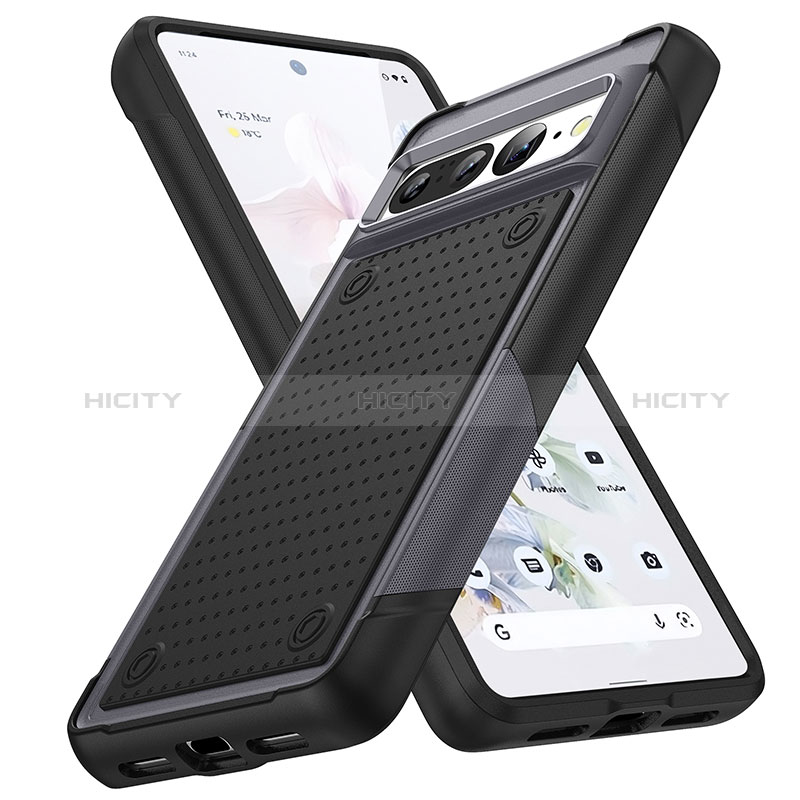 Funda Bumper Silicona y Plastico Carcasa Frontal y Trasera 360 Grados MQ1 para Google Pixel 7 Pro 5G