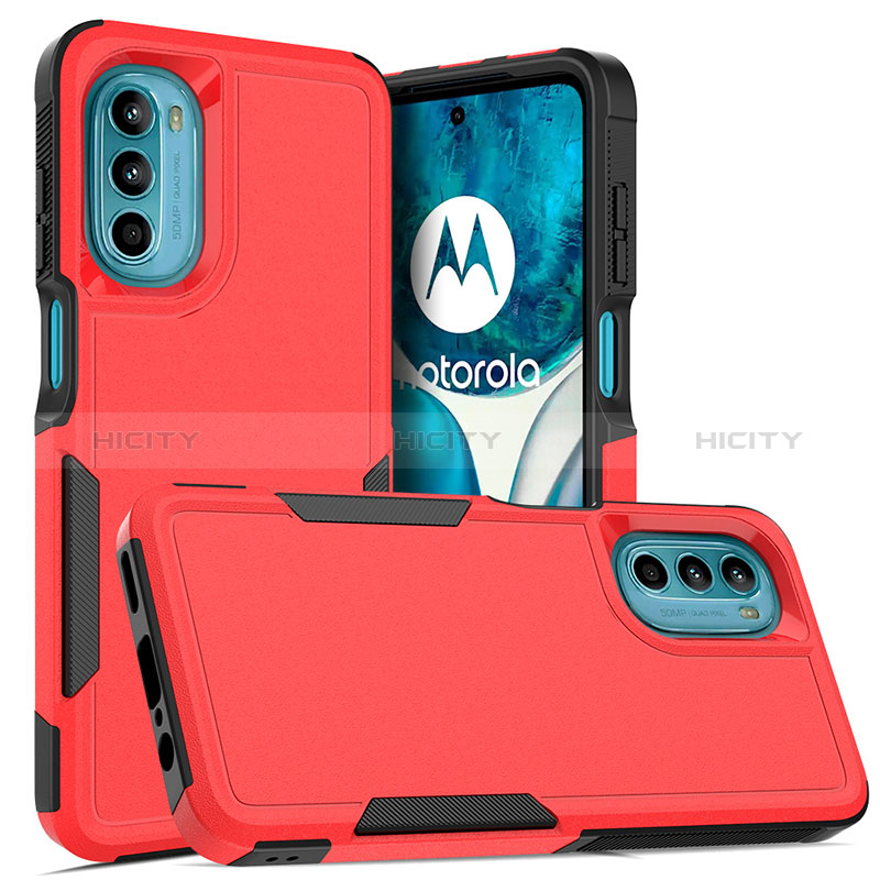 Funda Bumper Silicona y Plastico Carcasa Frontal y Trasera 360 Grados MQ1 para Motorola MOTO G52