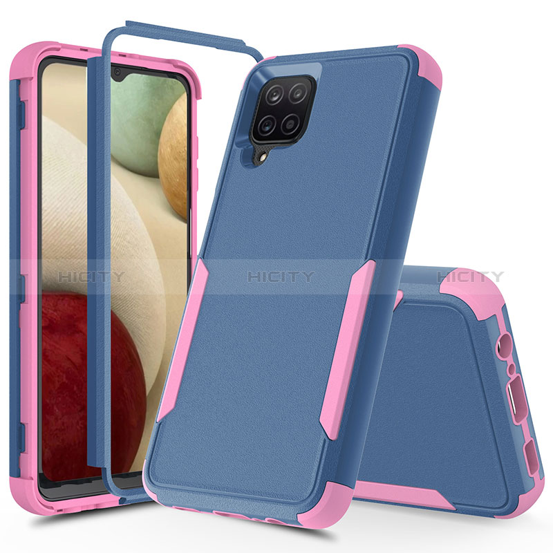 Funda Bumper Silicona y Plastico Carcasa Frontal y Trasera 360 Grados MQ1 para Samsung Galaxy A12 5G