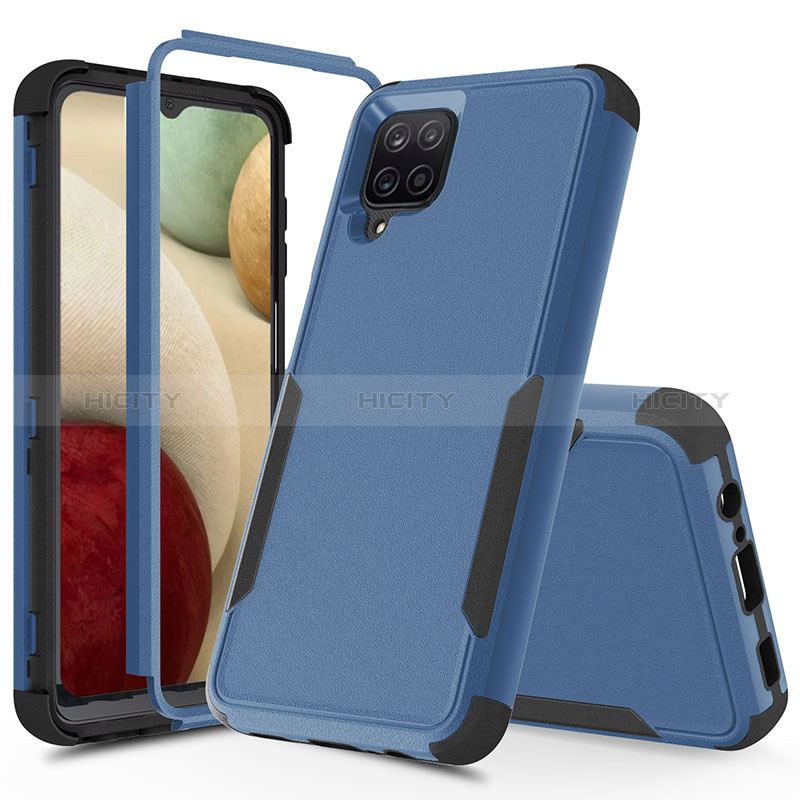 Funda Bumper Silicona y Plastico Carcasa Frontal y Trasera 360 Grados MQ1 para Samsung Galaxy A12 5G