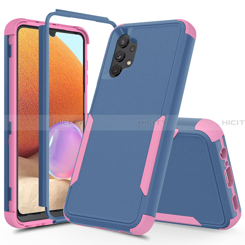 Funda Bumper Silicona y Plastico Carcasa Frontal y Trasera 360 Grados MQ1 para Samsung Galaxy A32 4G