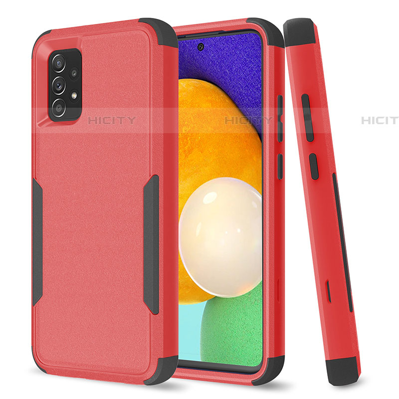 Funda Bumper Silicona y Plastico Carcasa Frontal y Trasera 360 Grados MQ1 para Samsung Galaxy A52 4G