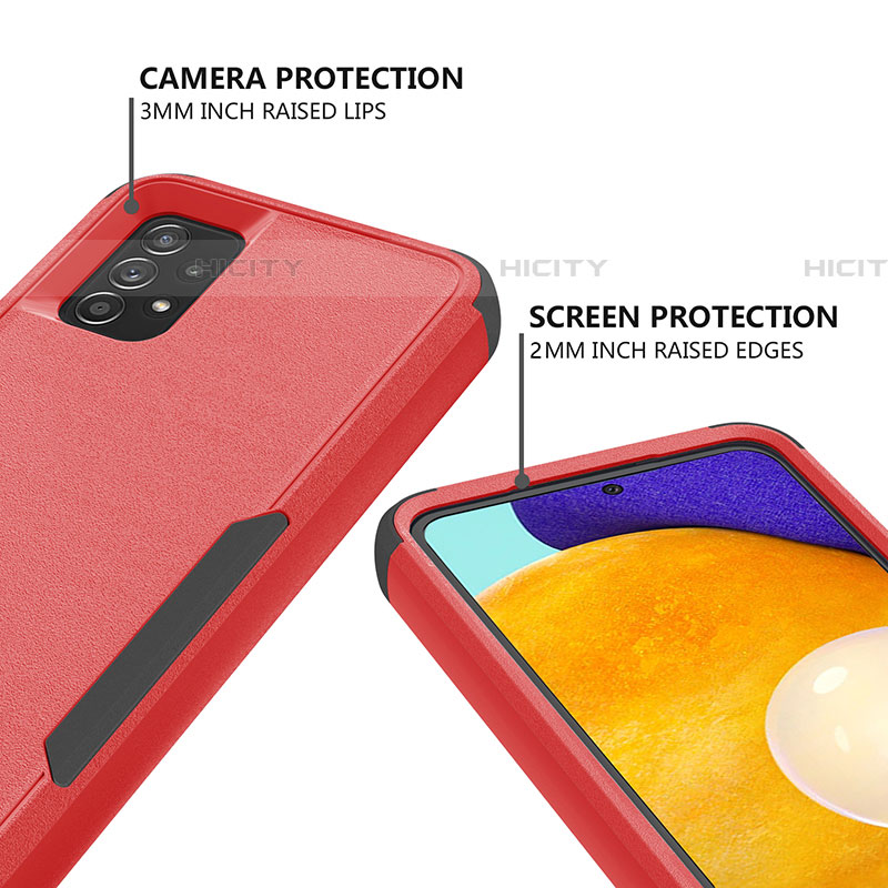 Funda Bumper Silicona y Plastico Carcasa Frontal y Trasera 360 Grados MQ1 para Samsung Galaxy A52 4G