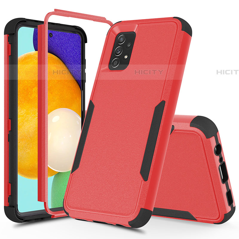 Funda Bumper Silicona y Plastico Carcasa Frontal y Trasera 360 Grados MQ1 para Samsung Galaxy A52 4G