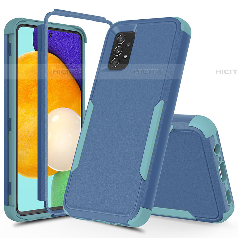 Funda Bumper Silicona y Plastico Carcasa Frontal y Trasera 360 Grados MQ1 para Samsung Galaxy A52 5G