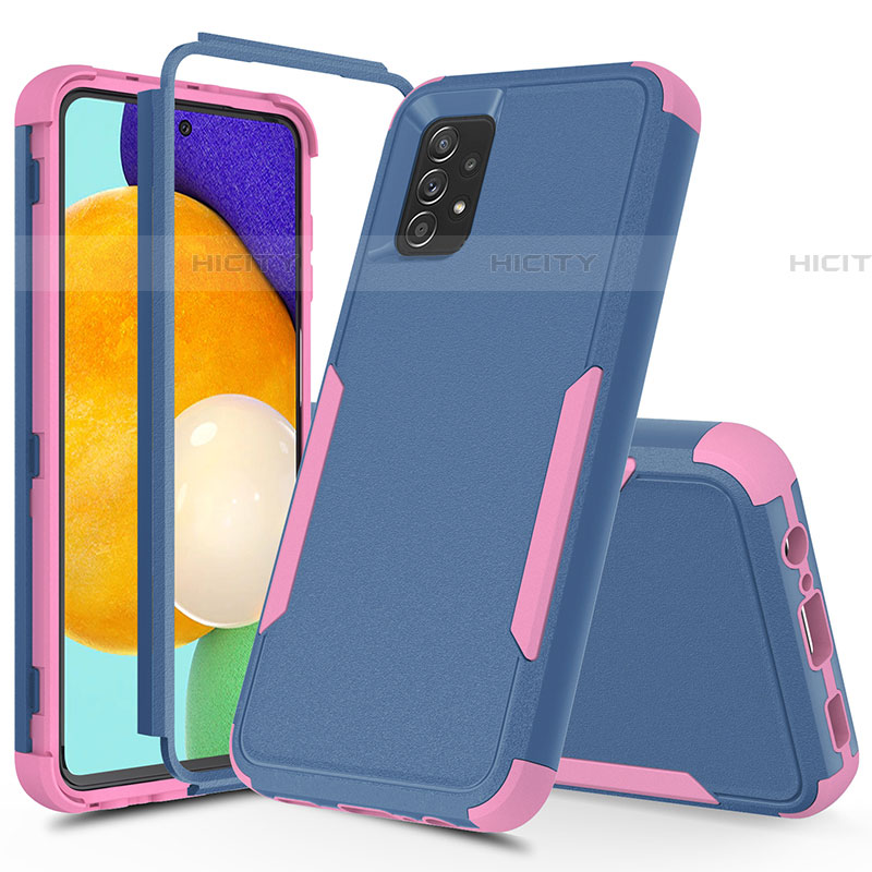 Funda Bumper Silicona y Plastico Carcasa Frontal y Trasera 360 Grados MQ1 para Samsung Galaxy A52 5G