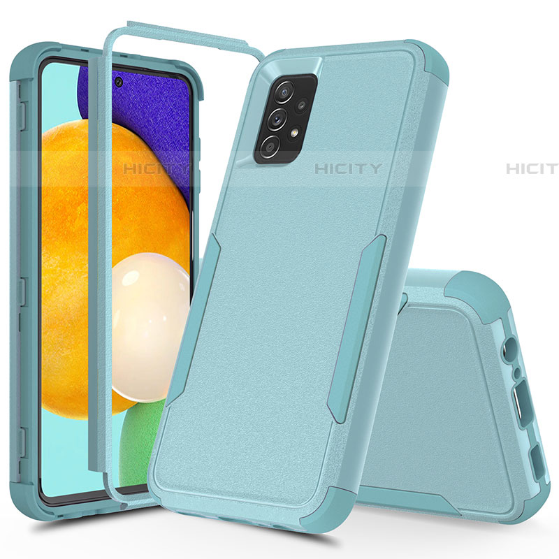 Funda Bumper Silicona y Plastico Carcasa Frontal y Trasera 360 Grados MQ1 para Samsung Galaxy A52 5G