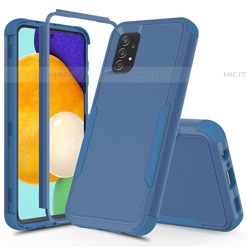 Funda Bumper Silicona y Plastico Carcasa Frontal y Trasera 360 Grados MQ1 para Samsung Galaxy A52 5G