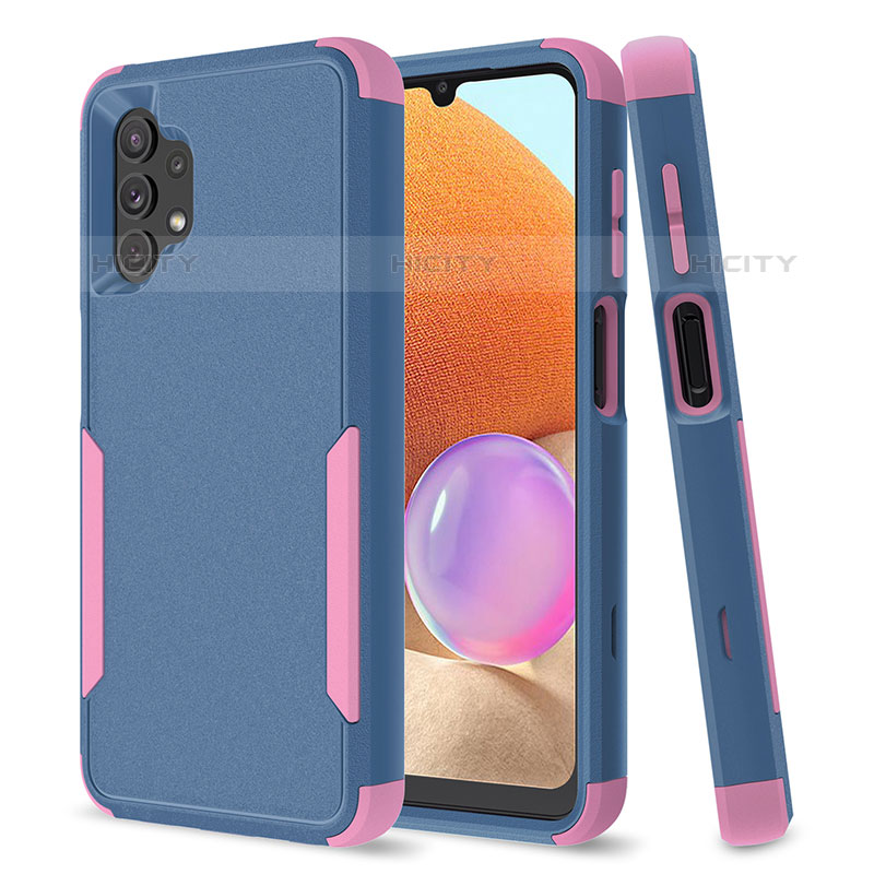 Funda Bumper Silicona y Plastico Carcasa Frontal y Trasera 360 Grados MQ1 para Samsung Galaxy M32 5G