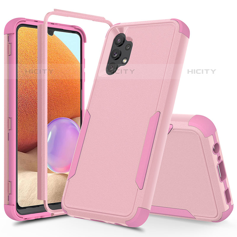 Funda Bumper Silicona y Plastico Carcasa Frontal y Trasera 360 Grados MQ1 para Samsung Galaxy M32 5G