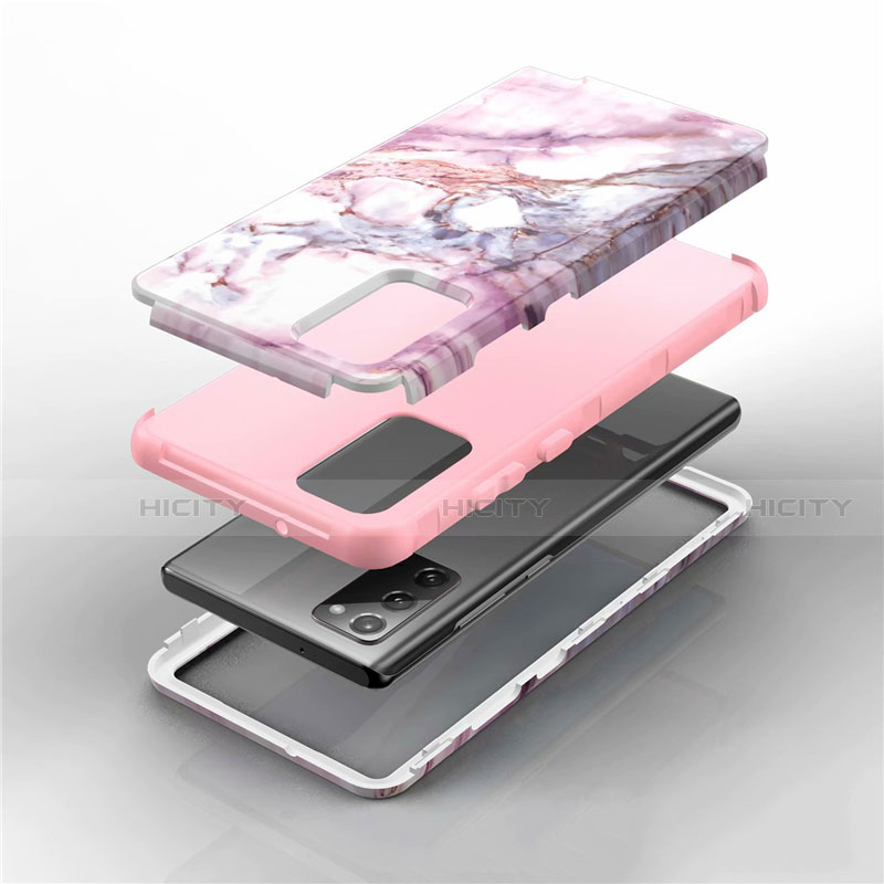 Funda Bumper Silicona y Plastico Carcasa Frontal y Trasera 360 Grados N02 para Samsung Galaxy Note 20 5G