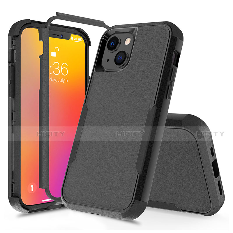 Funda Bumper Silicona y Plastico Carcasa Frontal y Trasera 360 Grados para Apple iPhone 14