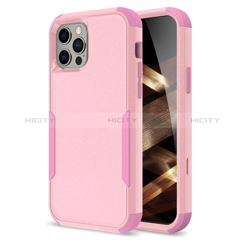 Funda Bumper Silicona y Plastico Carcasa Frontal y Trasera 360 Grados para Apple iPhone 14 Pro Max