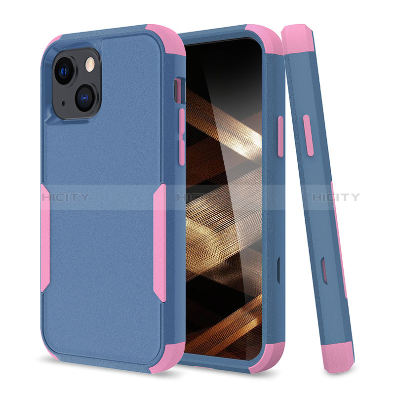 Funda Bumper Silicona y Plastico Carcasa Frontal y Trasera 360 Grados para Apple iPhone 15