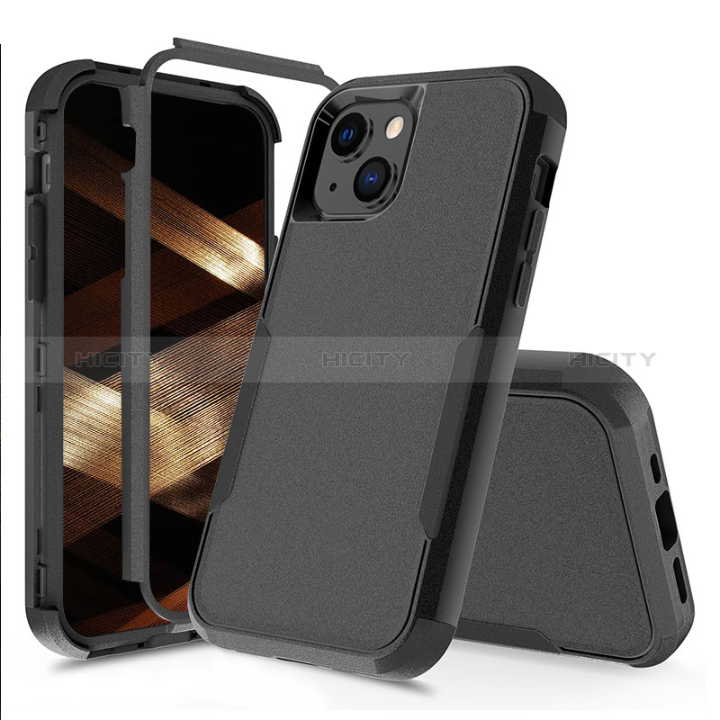 Funda Bumper Silicona y Plastico Carcasa Frontal y Trasera 360 Grados para Apple iPhone 15