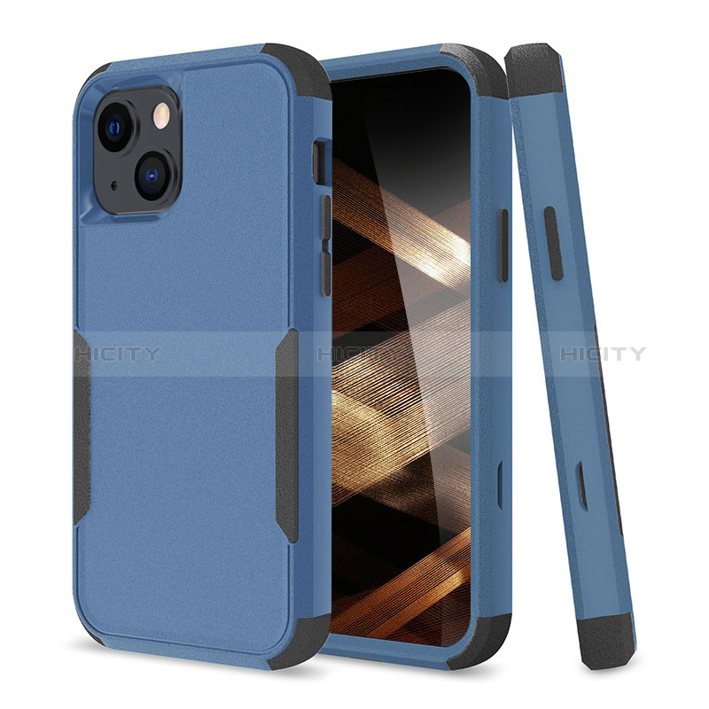 Funda Bumper Silicona y Plastico Carcasa Frontal y Trasera 360 Grados para Apple iPhone 15 Plus