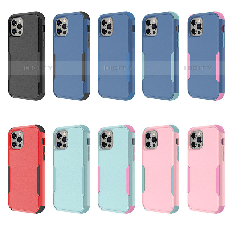 Funda Bumper Silicona y Plastico Carcasa Frontal y Trasera 360 Grados para Apple iPhone 15 Pro