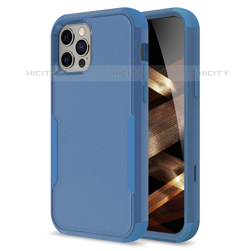 Funda Bumper Silicona y Plastico Carcasa Frontal y Trasera 360 Grados para Apple iPhone 15 Pro