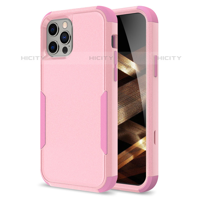 Funda Bumper Silicona y Plastico Carcasa Frontal y Trasera 360 Grados para Apple iPhone 15 Pro Max