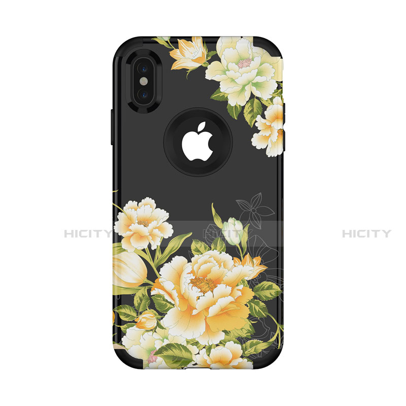 Funda Bumper Silicona y Plastico Carcasa Frontal y Trasera 360 Grados para Apple iPhone Xs