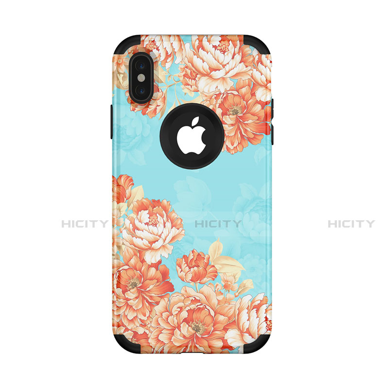 Funda Bumper Silicona y Plastico Carcasa Frontal y Trasera 360 Grados para Apple iPhone Xs