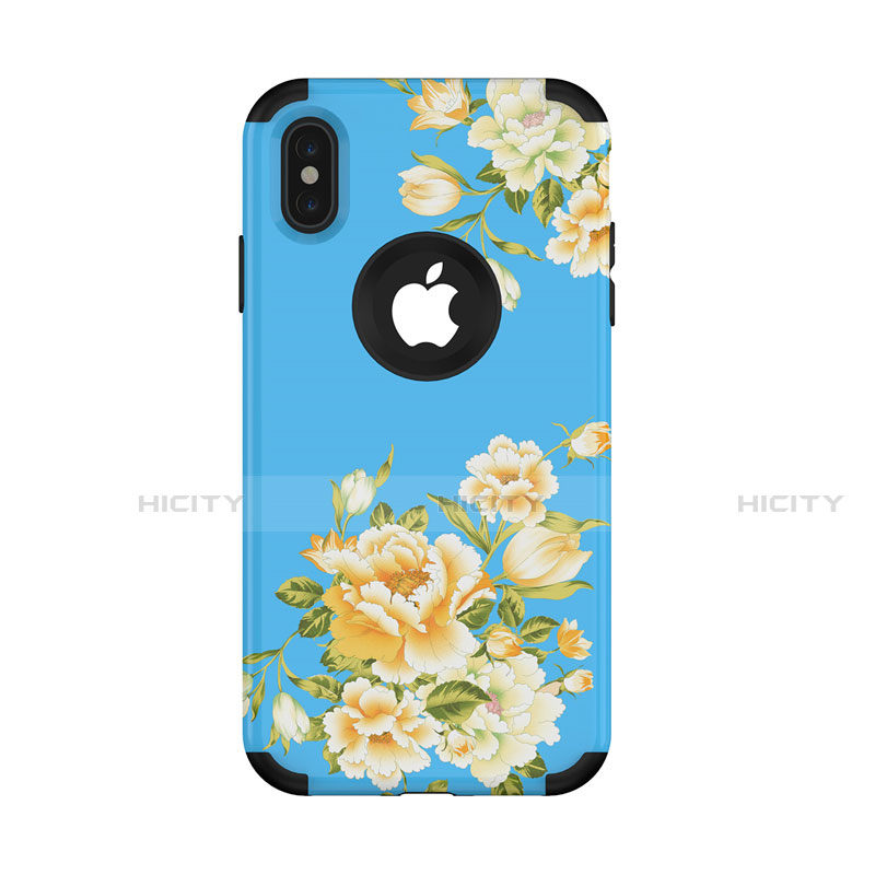 Funda Bumper Silicona y Plastico Carcasa Frontal y Trasera 360 Grados para Apple iPhone Xs Max