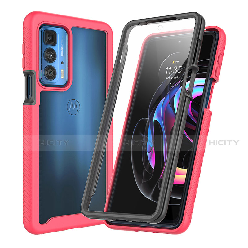 Funda Bumper Silicona y Plastico Carcasa Frontal y Trasera 360 Grados para Motorola Moto Edge S Pro 5G