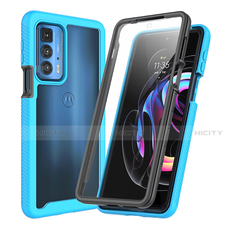 Funda Bumper Silicona y Plastico Carcasa Frontal y Trasera 360 Grados para Motorola Moto Edge S Pro 5G