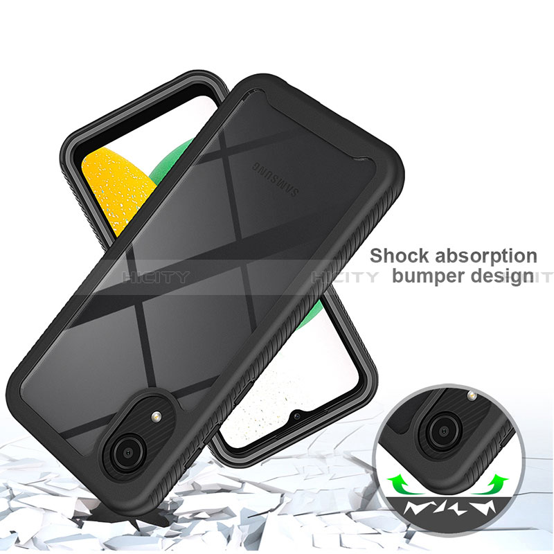 Funda Bumper Silicona y Plastico Carcasa Frontal y Trasera 360 Grados para Samsung Galaxy A03 Core