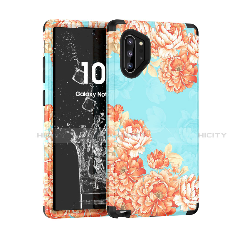 Funda Bumper Silicona y Plastico Carcasa Frontal y Trasera 360 Grados para Samsung Galaxy Note 10 Plus