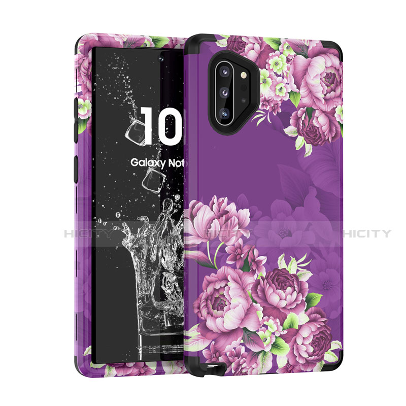 Funda Bumper Silicona y Plastico Carcasa Frontal y Trasera 360 Grados para Samsung Galaxy Note 10 Plus 5G