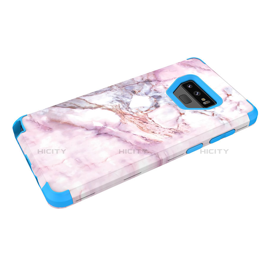 Funda Bumper Silicona y Plastico Carcasa Frontal y Trasera 360 Grados para Samsung Galaxy Note 9