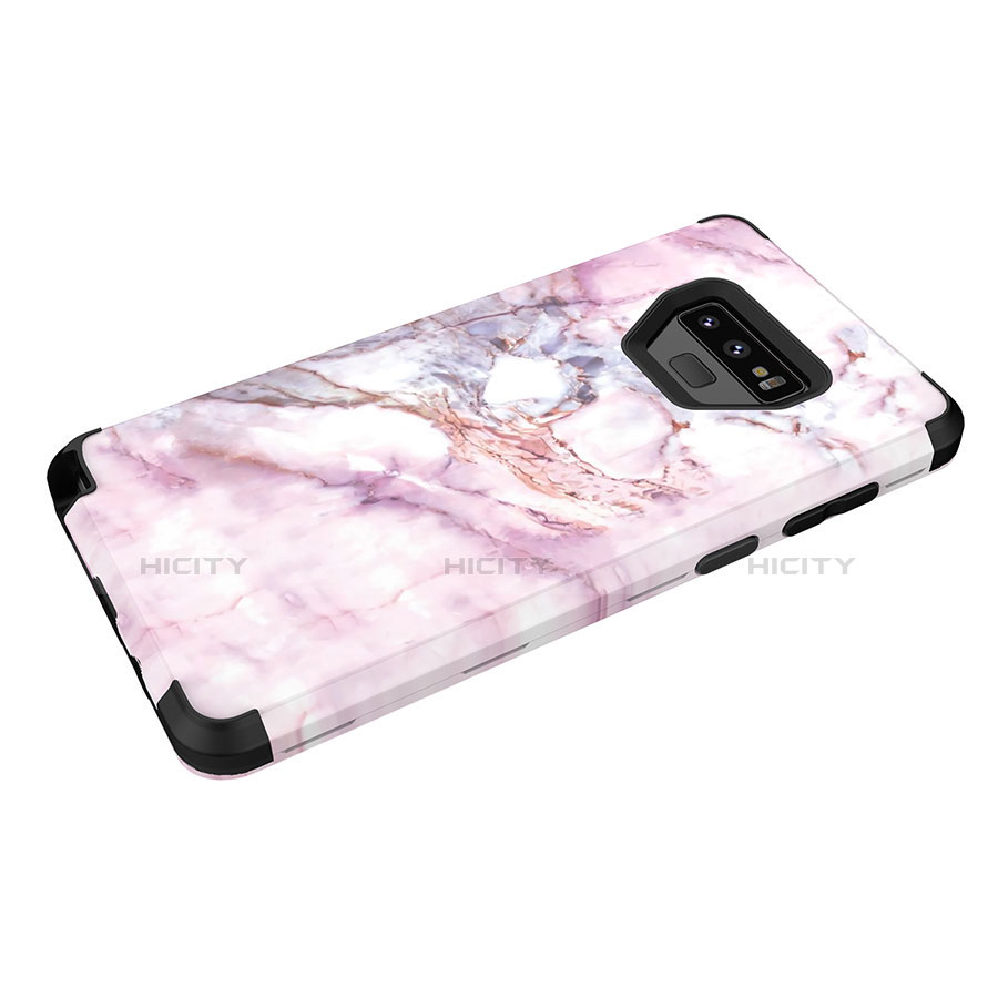 Funda Bumper Silicona y Plastico Carcasa Frontal y Trasera 360 Grados para Samsung Galaxy Note 9