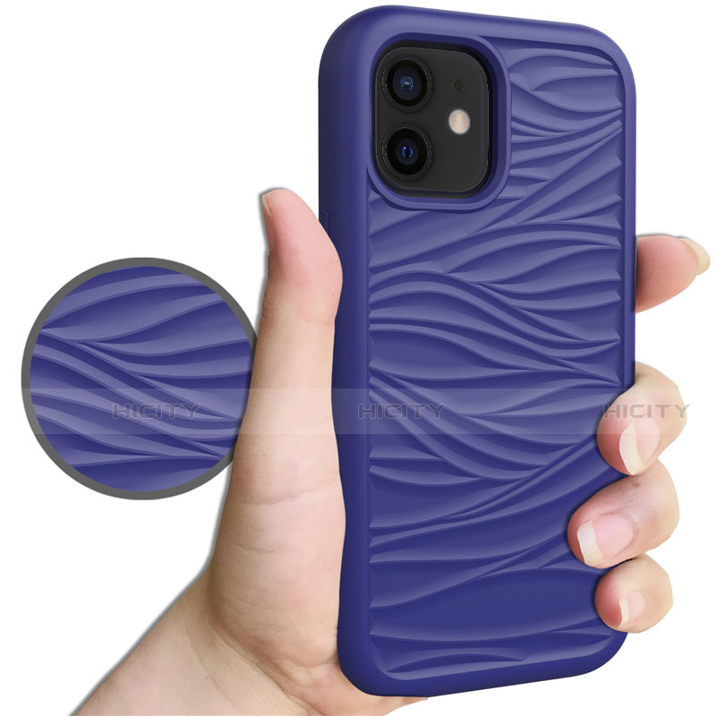 Funda Bumper Silicona y Plastico Carcasa Frontal y Trasera 360 Grados R01 para Apple iPhone 12