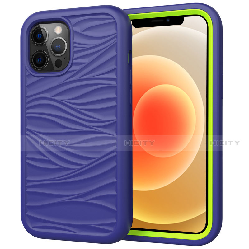 Funda Bumper Silicona y Plastico Carcasa Frontal y Trasera 360 Grados R01 para Apple iPhone 12 Pro Max