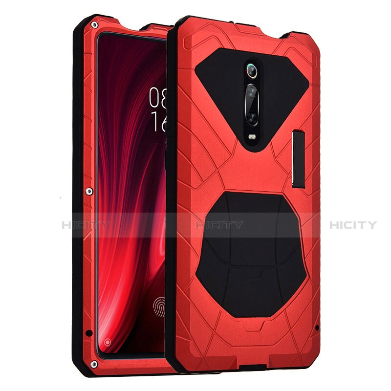 Funda Bumper Silicona y Plastico Carcasa Frontal y Trasera 360 Grados R01 para Xiaomi Mi 9T Pro Rojo