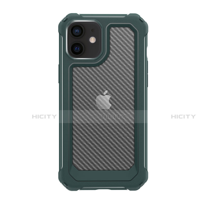 Funda Bumper Silicona y Plastico Carcasa Frontal y Trasera 360 Grados R02 para Apple iPhone 12