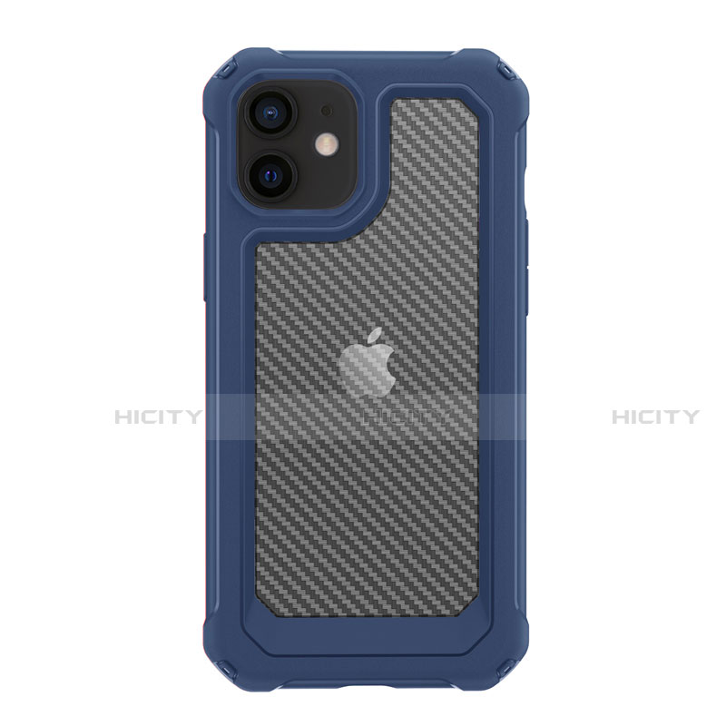 Funda Bumper Silicona y Plastico Carcasa Frontal y Trasera 360 Grados R02 para Apple iPhone 12