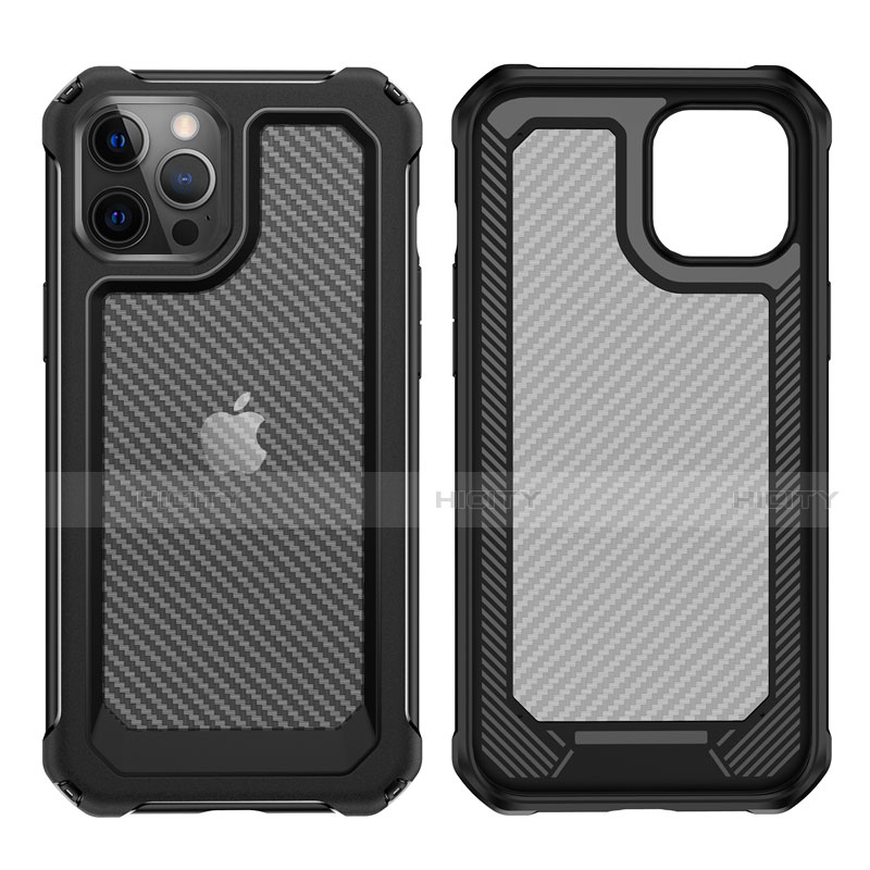 Funda Bumper Silicona y Plastico Carcasa Frontal y Trasera 360 Grados R02 para Apple iPhone 12 Pro