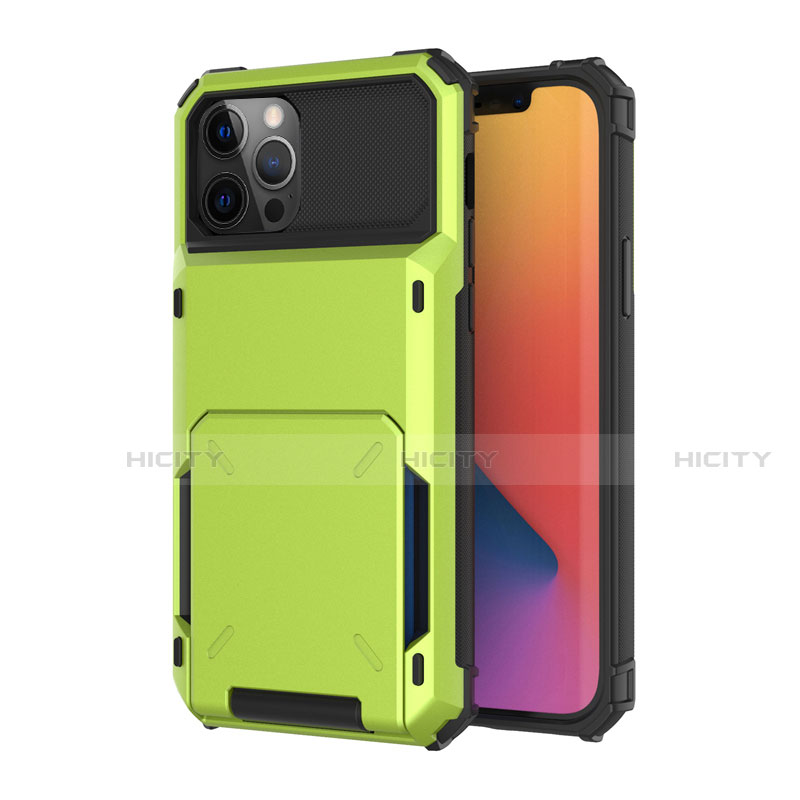 Funda Bumper Silicona y Plastico Carcasa Frontal y Trasera 360 Grados R03 para Apple iPhone 12 Pro Max Verde