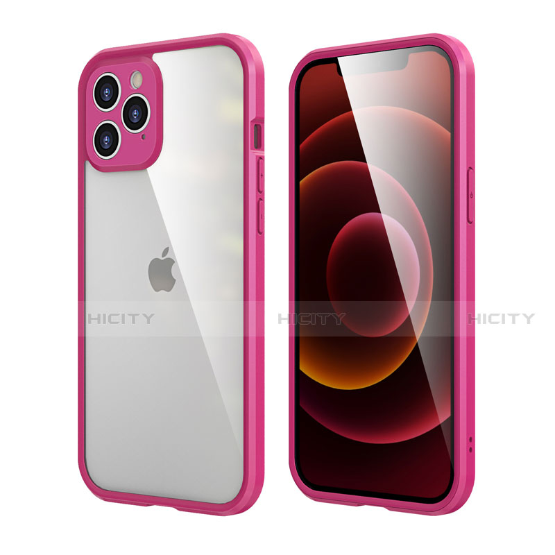 Funda Bumper Silicona y Plastico Carcasa Frontal y Trasera 360 Grados R05 para Apple iPhone 12 Pro