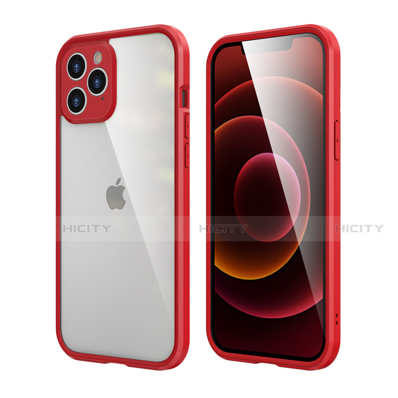 Funda Bumper Silicona y Plastico Carcasa Frontal y Trasera 360 Grados R05 para Apple iPhone 12 Pro Max