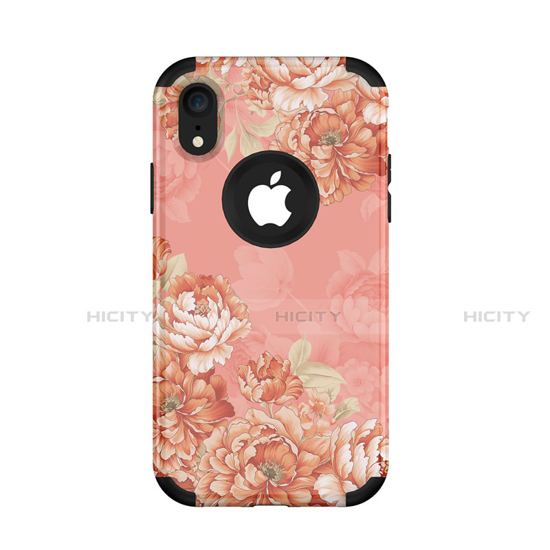 Funda Bumper Silicona y Plastico Carcasa Frontal y Trasera 360 Grados U01 para Apple iPhone XR