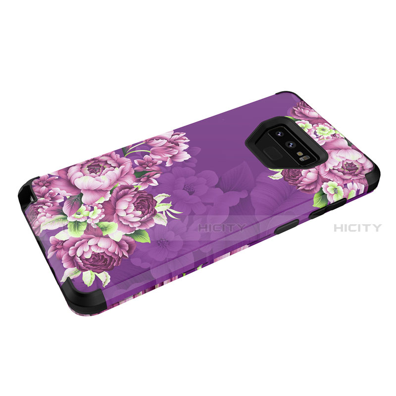 Funda Bumper Silicona y Plastico Carcasa Frontal y Trasera 360 Grados U01 para Samsung Galaxy Note 9