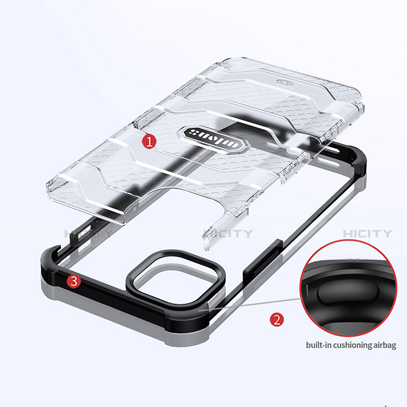 Funda Bumper Silicona y Plastico Carcasa Frontal y Trasera 360 Grados U02 para Apple iPhone 13 Mini
