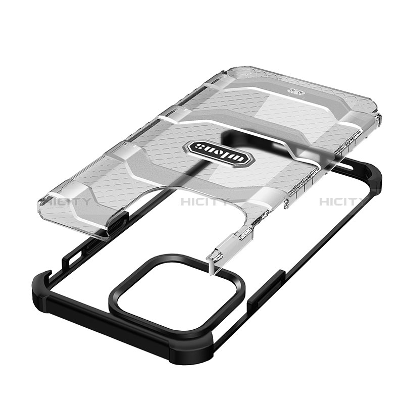 Funda Bumper Silicona y Plastico Carcasa Frontal y Trasera 360 Grados U02 para Apple iPhone 14 Pro Max