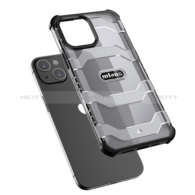 Funda Bumper Silicona y Plastico Carcasa Frontal y Trasera 360 Grados U03 para Apple iPhone 15