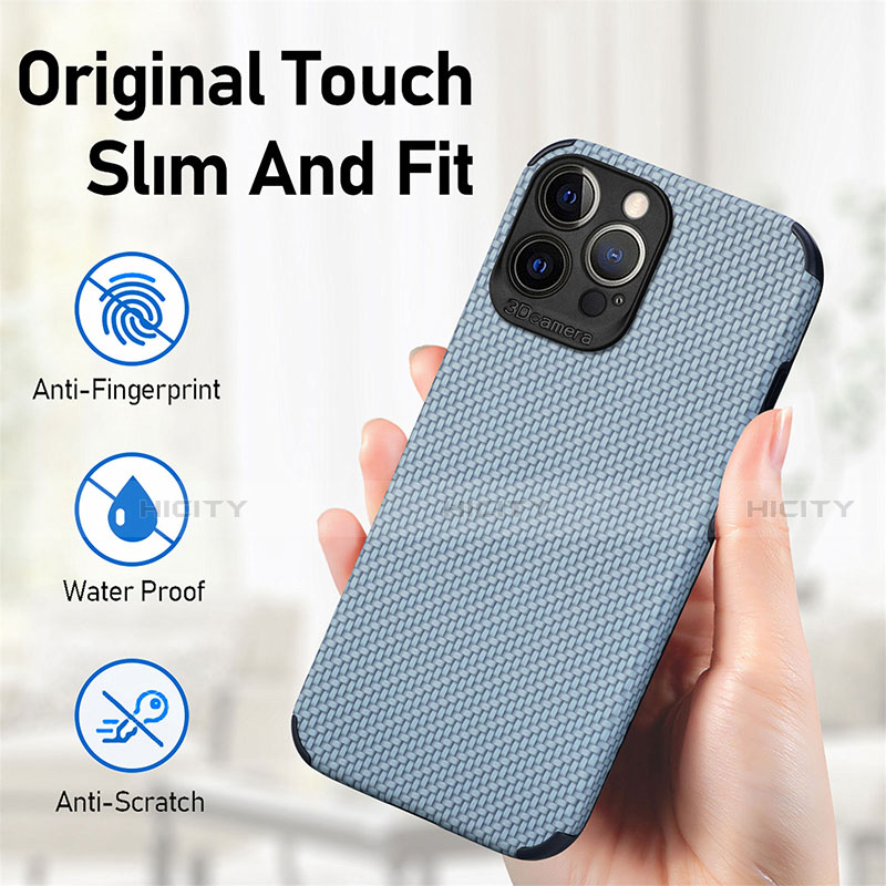 Funda Bumper Silicona y Plastico Carcasa Frontal y Trasera 360 Grados U04 para Apple iPhone 13 Pro Max