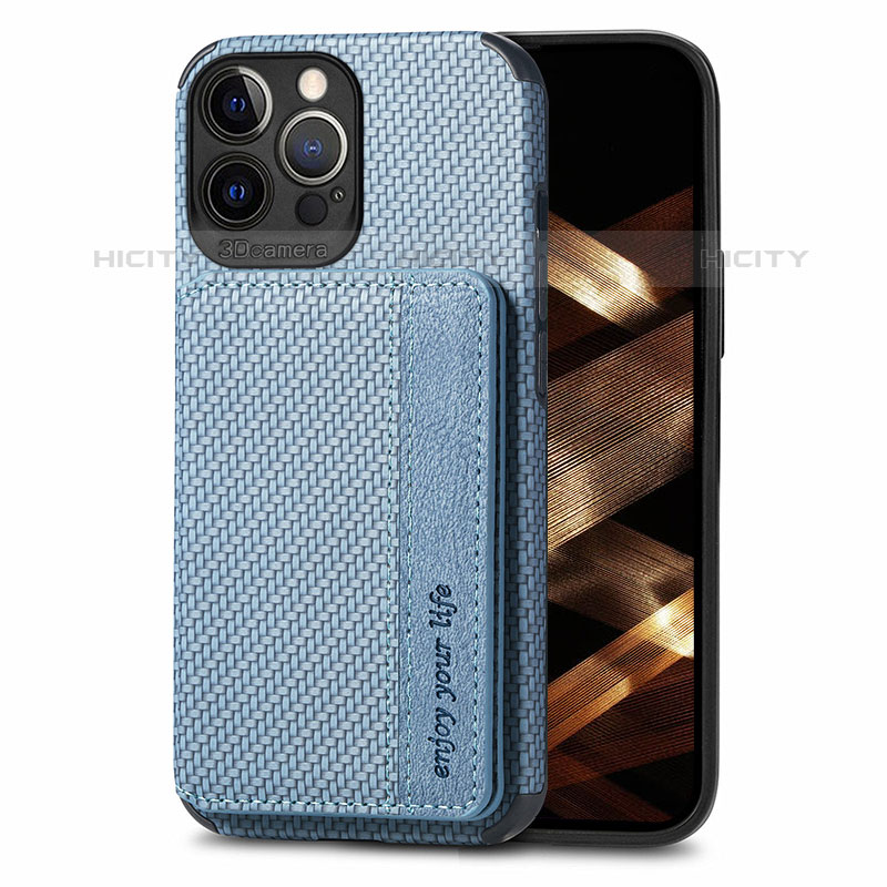 Funda Bumper Silicona y Plastico Carcasa Frontal y Trasera 360 Grados U05 para Apple iPhone 16 Pro Azul