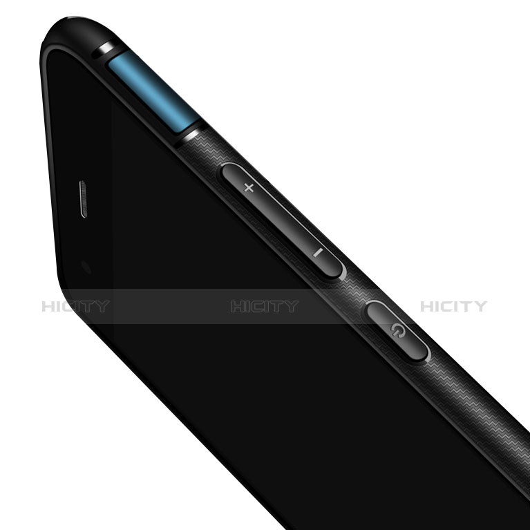 Funda Bumper Silicona y Plastico Mate Carcasa con Anillo de dedo Soporte para Xiaomi Mi 6